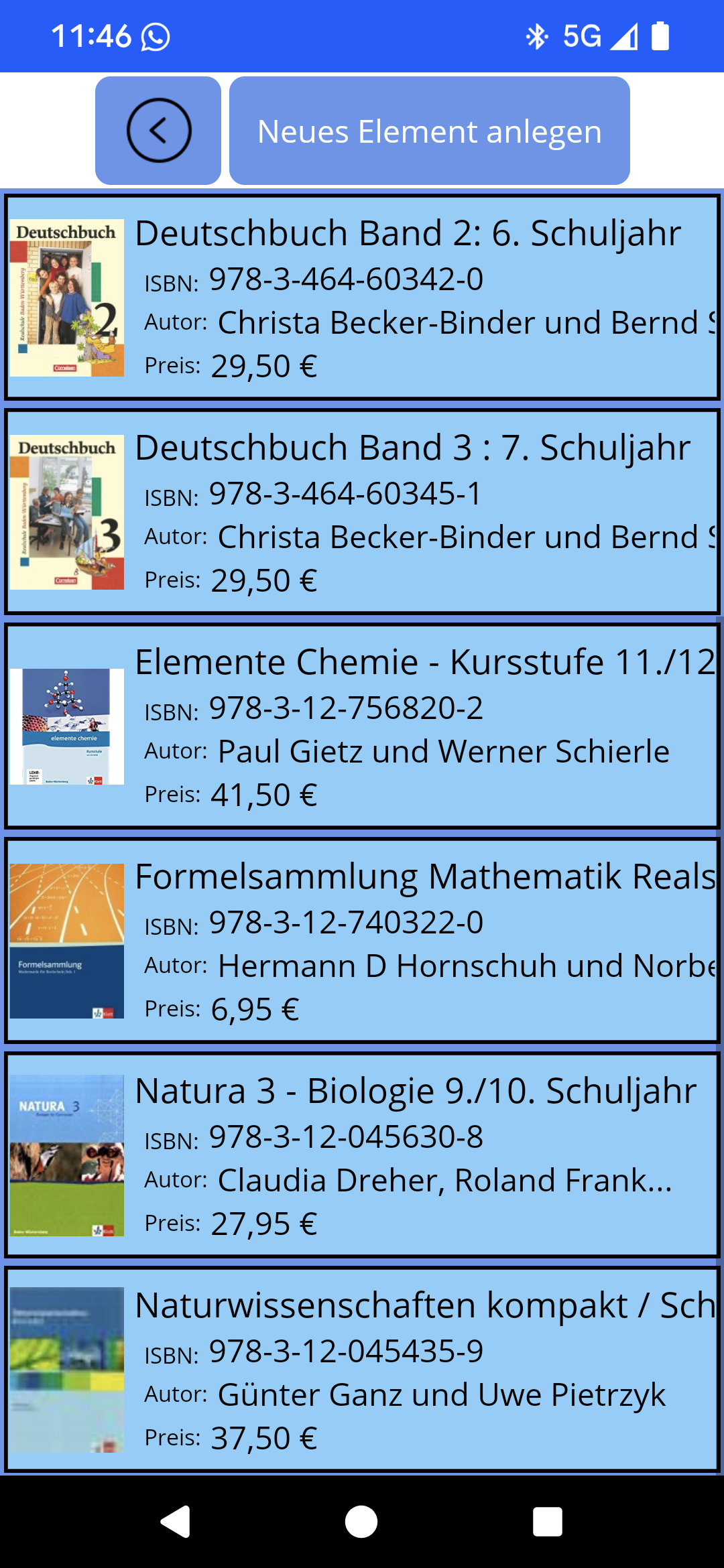 Lernmittel Details